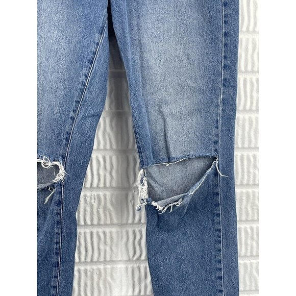 One Teaspoon Jeans 26 High Waist Awesome Baggies Loose Ripped Torn Revolve - Picture 4 of 9